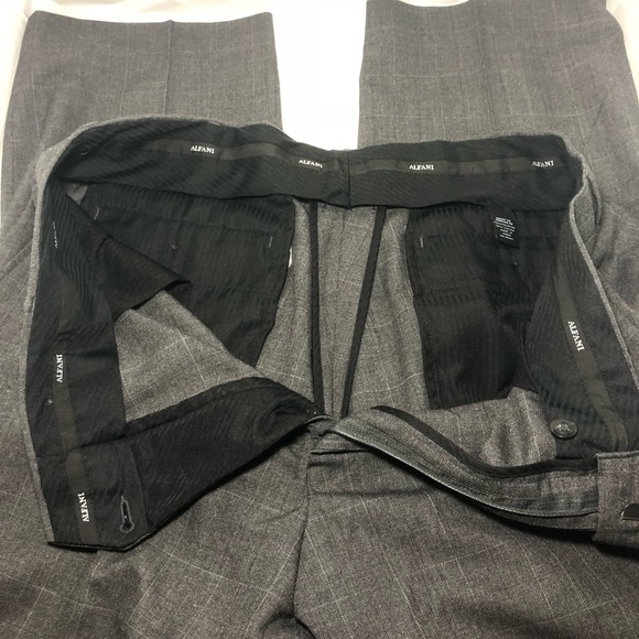 Alfani - Mens DRESS Pants 36x30 Dark Gray - Picture 5 of 7